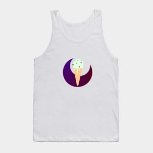 Mint Chocolate Chip Ice Cream Clipart Tank Top